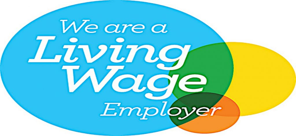 This image is the logo of the Living Wage membership, something that we are affiliated with and a member of, supporting fairer, more realistic pay structures.