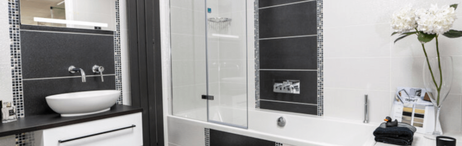 This is a photo of one of the bays in our bathroom showroom